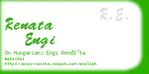 renata engi business card